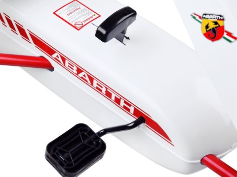 Licencjonowany GOKART ABARTH na pedały dla dzieci 30kg Miękkie koła PA0167