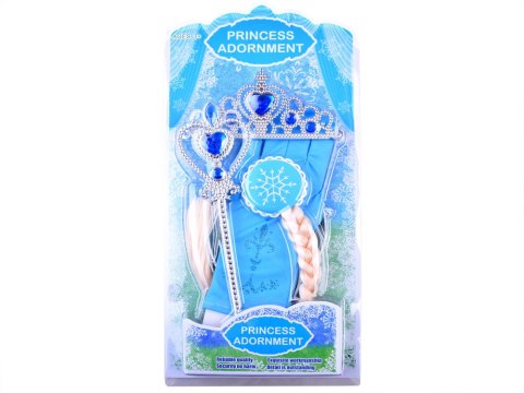 Zestaw księżniczki z bajki Korona Włosy ZA3967
