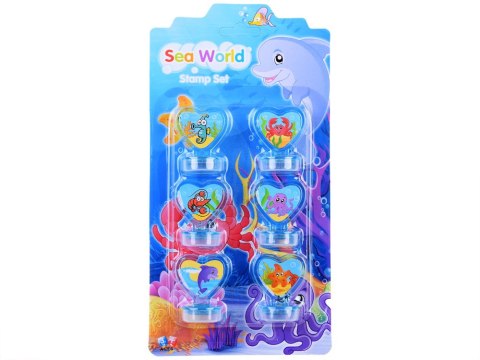 Zestaw pieczątki 6 szt. Zwierzaki Morskie ZA3979 Zestaw pieczątki 6 szt. Zwierzaki Morskie ZA3979