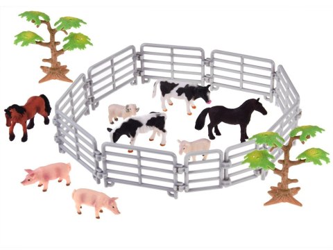 SERIA ZWIERZĘTA FARMA Duże gospodarstwo + traktor i zwierzęta 125ele ZA4823