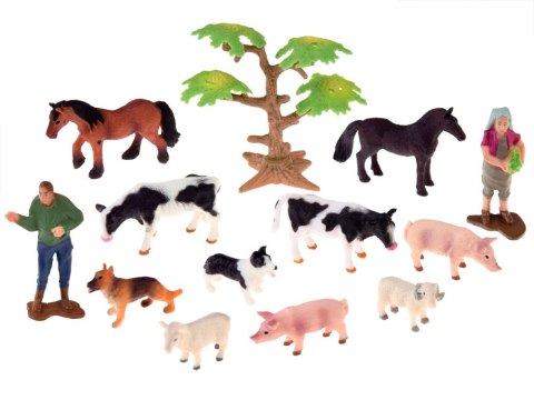 SERIA ZWIERZĘTA FARMA Duże gospodarstwo + traktor i zwierzęta 125ele ZA4823