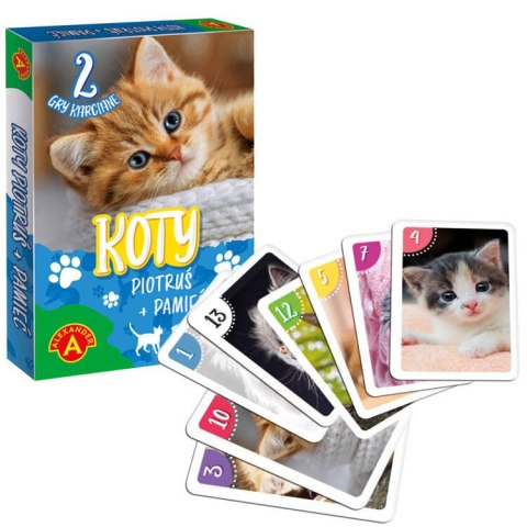Karty gra karciana PIOTRUŚ + PAMIĘĆ - KOTY 2782 Karty gra karciana PIOTRUŚ + PAMIĘĆ - KOTY 2782