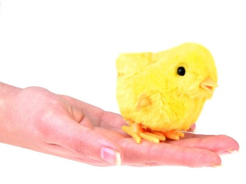 Nakręcany żółty KURCZACZEK - tuptający wielkanocny kurczak ZA4993