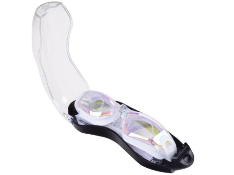 ZESTAW Okulary do pływania UV ANTI-FOG + zatyczki do uczu i nosa SP0792 BI