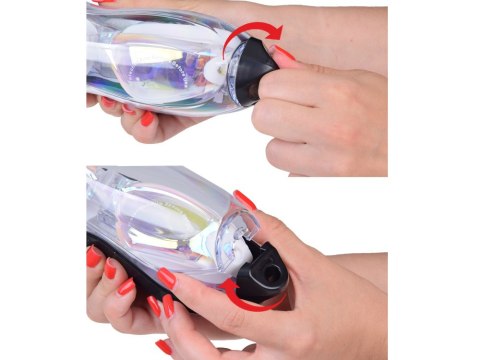 ZESTAW Okulary do pływania UV ANTI-FOG + zatyczki do uczu i nosa SP0792 BI