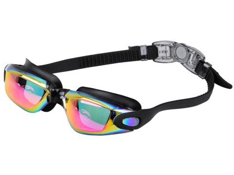 ZESTAW Okulary do pływania UV ANTI-FOG + zatyczki do uczu i nosa SP0792 RO