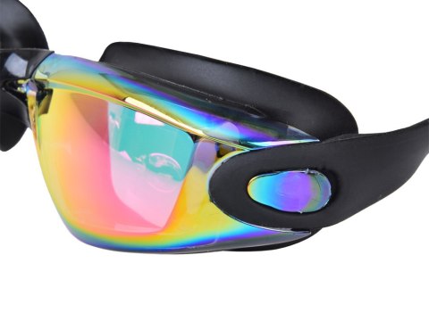 ZESTAW Okulary do pływania UV ANTI-FOG + zatyczki do uczu i nosa SP0792 RO