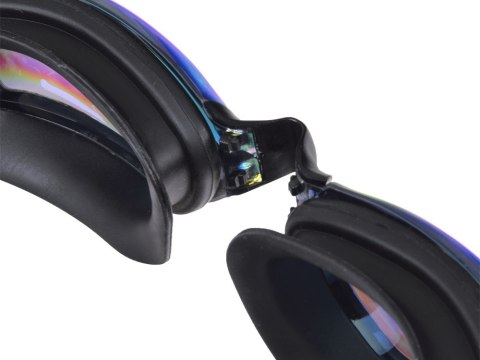 ZESTAW Okulary do pływania UV ANTI-FOG + zatyczki do uczu i nosa SP0792 RO