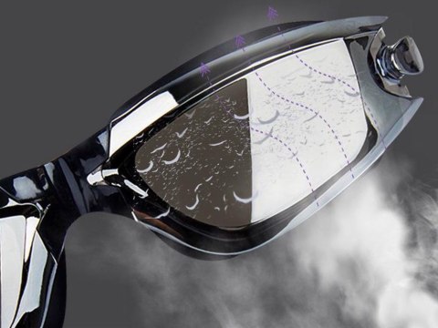 ZESTAW Okulary do pływania UV ANTI-FOG + zatyczki do uczu i nosa SP0792 SR