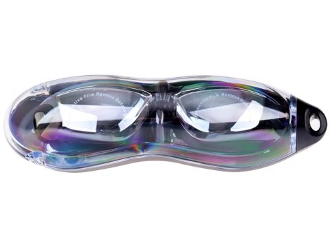 ZESTAW Okulary do pływania UV ANTI-FOG + zatyczki do uczu i nosa SP0792 SR