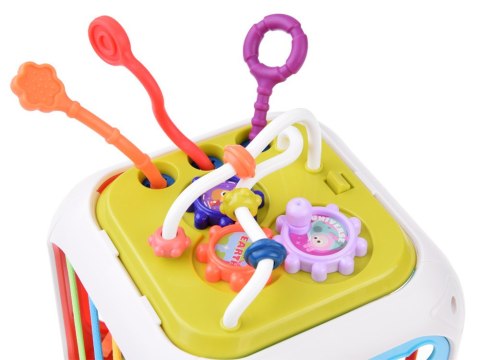 Kostka edukacyjna dla malucha sorter sensoryczny kształty cymbałki ZA5278