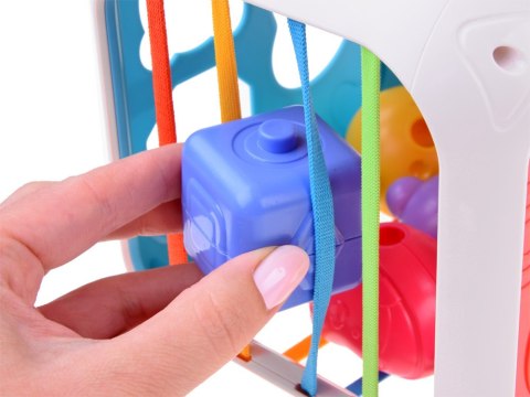 Kostka edukacyjna dla malucha sorter sensoryczny kształty cymbałki ZA5278