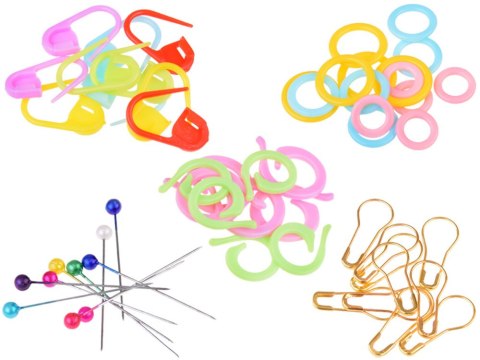 Zestaw do szydełkowania 100ele szydełka 0,6-6,5 akcesoria etui ZA5319