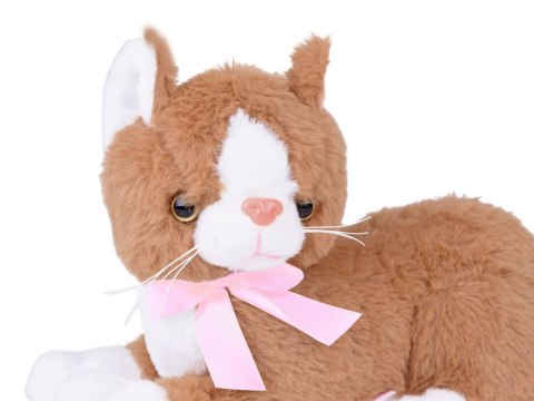 Maskotka pluszowy brązowy kot leżący Flico kotek 34cm 12831