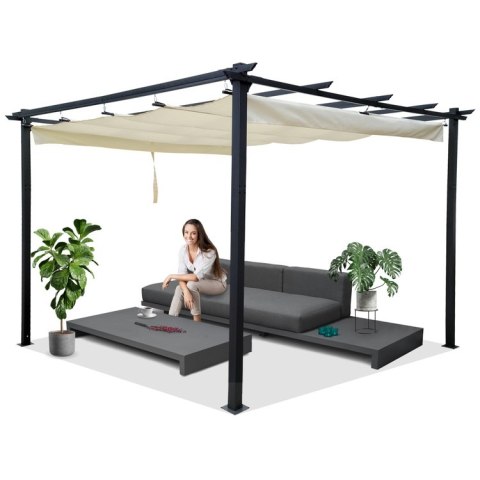 PERGOLA ogrodowa Para Sole ESTIVO Altana tarasowa 3x3x2,4m SP0835