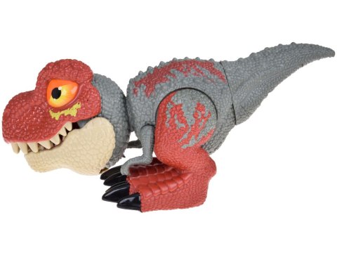 Ruchomy DINOZAUR Tyranozaur Rex Dźwięk + światło CZERWONY ZA5589