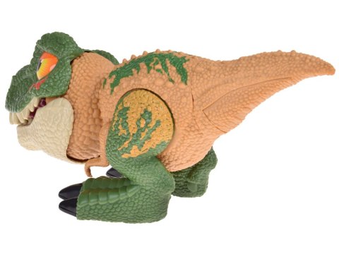 Ruchomy DINOZAUR Tyranozaur Rex Dźwięk + światło ZIELONY ZA5589