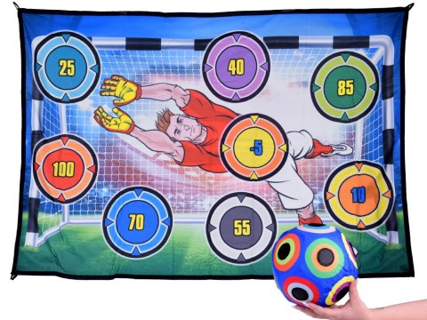 Zestaw do gry w piłkę Ścianka strzelności + świecąca piłka nożna ZA5599