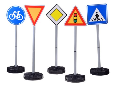Zestaw edukacyjny - Znaki drogowe do zabawy dla dzieci ZA5607