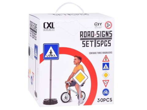 Zestaw edukacyjny - Znaki drogowe do zabawy dla dzieci ZA5607