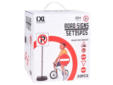 Zestaw edukacyjny - Znaki drogowe do zabawy dla dzieci ZA5608