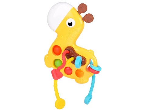Zabawka sensoryczna 3w1 ŻYRAFA - przesuwanie przeciąganie pop it ZA5762