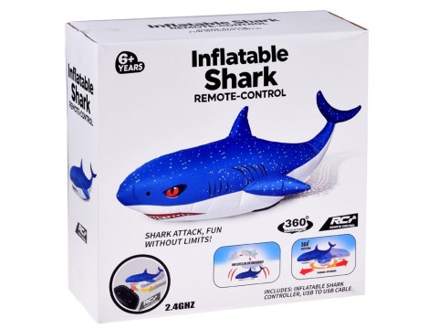 Zdalnie sterowany duży Dmuchany Rekin - 360° zabawy bez ograniczeń RC0720