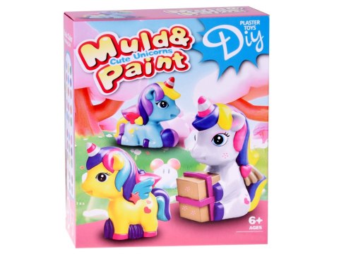 Zestaw kreatywny Zrób to sam - uformuj i wymaluj GIPSOWE jednorożce ZA5755