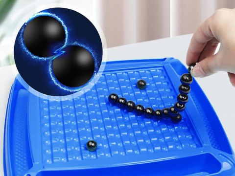 Magnetyczna Gra Strategiczna z Kulkami i Kołem Fortuny dla Rodziny GR0763