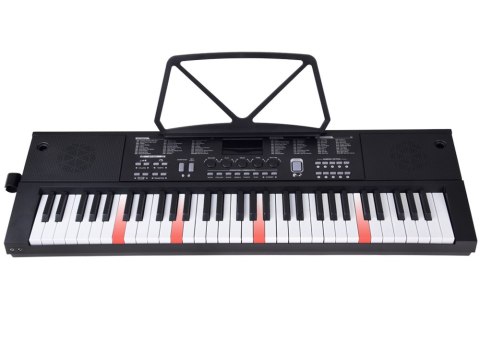 Organy KEYBOARD KLASYCZNY 61-klawiszy w dotyku jak drewno + mikrofon IN0184