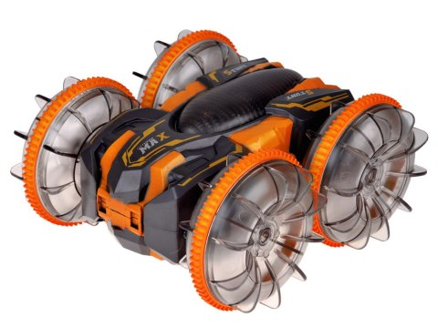 Samochód AMFIBIA 2w1 Stunt r/c zdalnie sterowany Jeździ Pływa Świeci RC0735