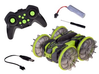 Samochód AMFIBIA 2w1 Stunt r/c zdalnie sterowany Jeździ Pływa Świeci RC0735