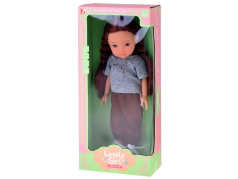 Lovely Girl Lalka z długimi szatynowymi włosami w sportowym stroju 33cm ZA5849