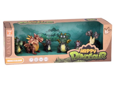 Zestaw Figurek Bajkowe Smoki 6 szt. Magiczne Stworzenia ZA5883