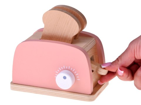Zestaw drewniany Toster Ekspres Mikser +akcesoria Małe AGD do zabawy ZA5929