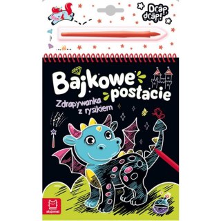 Aksjomat Kolorowa Zdrapywanka z rysikiem Bajkowe postacie. KS0656