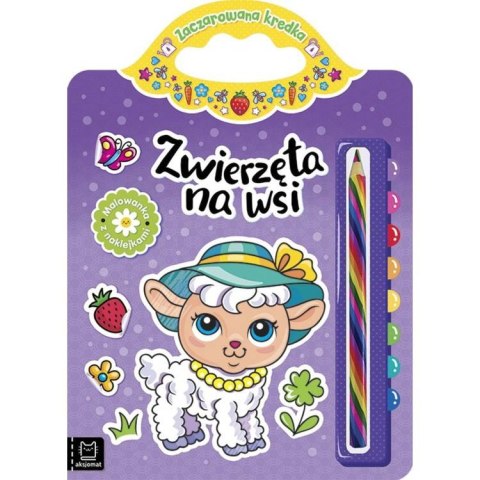 Aksjomat Zwierzęta na wsi. Malowanka z naklejkami KS0727 Aksjomat Zwierzęta na wsi. Malowanka z naklejkami KS0727