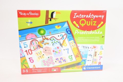 Clementoni: Gry edukacyjne - Interaktywny Quiz Przedszkolaka Clementoni: Gry edukacyjne - Interaktywny Quiz Przedszkolaka