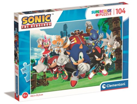 Clementoni: Puzzle 104el. - Sonic Clementoni: Puzzle 104el. - Sonic