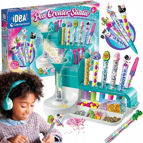 Clementoni Zestaw Brokatowych Długopisów Pen Creator | Idea Art Clementoni Zestaw Brokatowych Długopisów Pen Creator | Idea Art