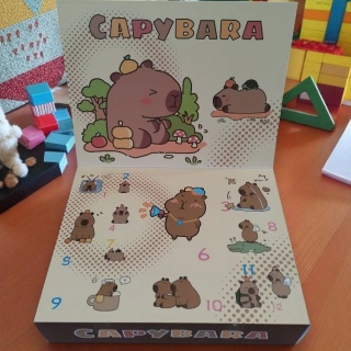 Kalendarz adwentowy Kapibary Niespodzianki 12 okienek