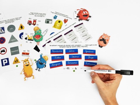 Kapitan Nauka Bazgraki Super pojazdy zabawy edukacyjne łamigłówki KS0883 Kapitan Nauka Bazgraki Super pojazdy zabawy edukacyjne łamigłówki KS0883