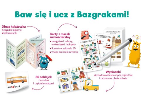 Kapitan Nauka Bazgraki Super pojazdy zabawy edukacyjne łamigłówki KS0883 Kapitan Nauka Bazgraki Super pojazdy zabawy edukacyjne łamigłówki KS0883