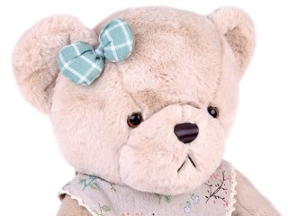 Pluszowy MIŚ - beżowa Zosia 58cm w zielonej VINTAGE sukience ZA5923 D