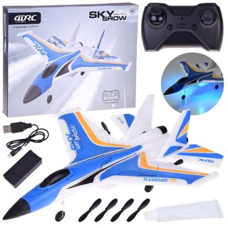 Samolot Sky Show Lekki Składany Samolot z Pianki z LED i Napędem USB RC0721