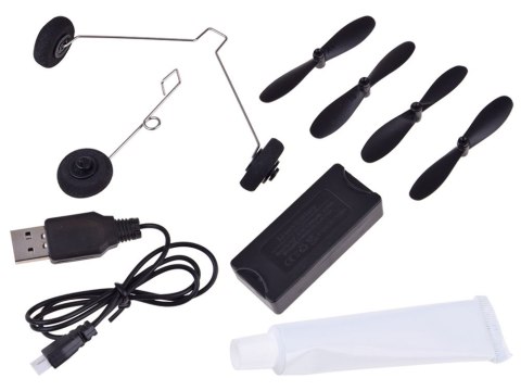 Samolot Sky Show Lekki Składany Samolot z Pianki z LED i Napędem USB RC0721