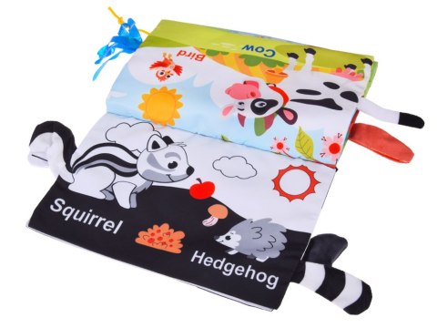 Zabawka sensoryczna składana z lusterkiem + książeczka kontrastowa ZA5829