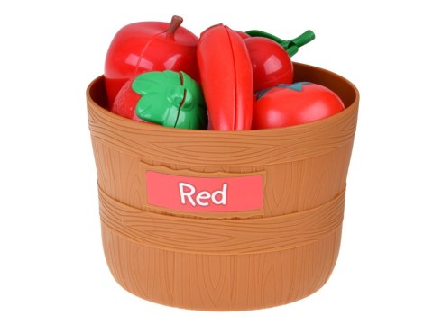 Zestaw do krojenia warzyw i owoców na rzepy + nauka kolorów - 34 ele ZA5904