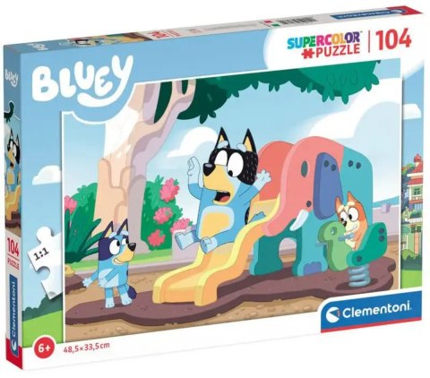 Clementoni: Puzzle 104el. - Bluey II Clementoni: Puzzle 104el. - Bluey II