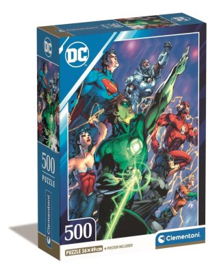 Clementoni: Puzzle 500el. Compact - DC Comics Liga Sprawiedliwości